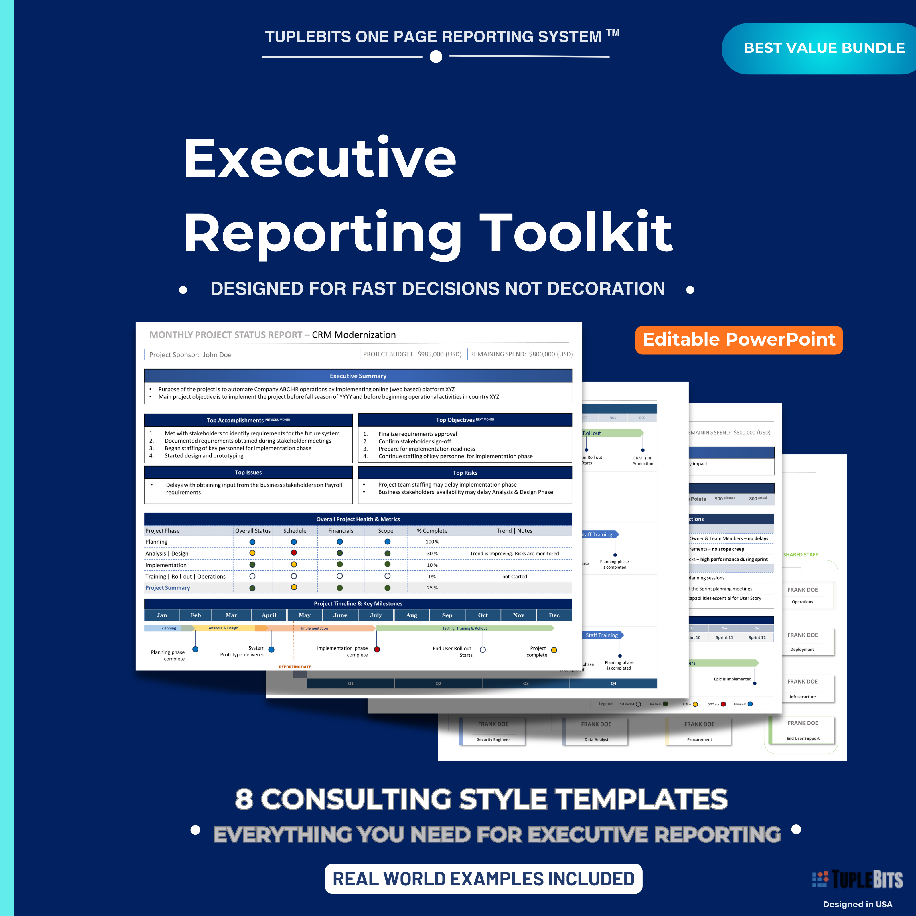 Executive PM Reporting Toolkit preview