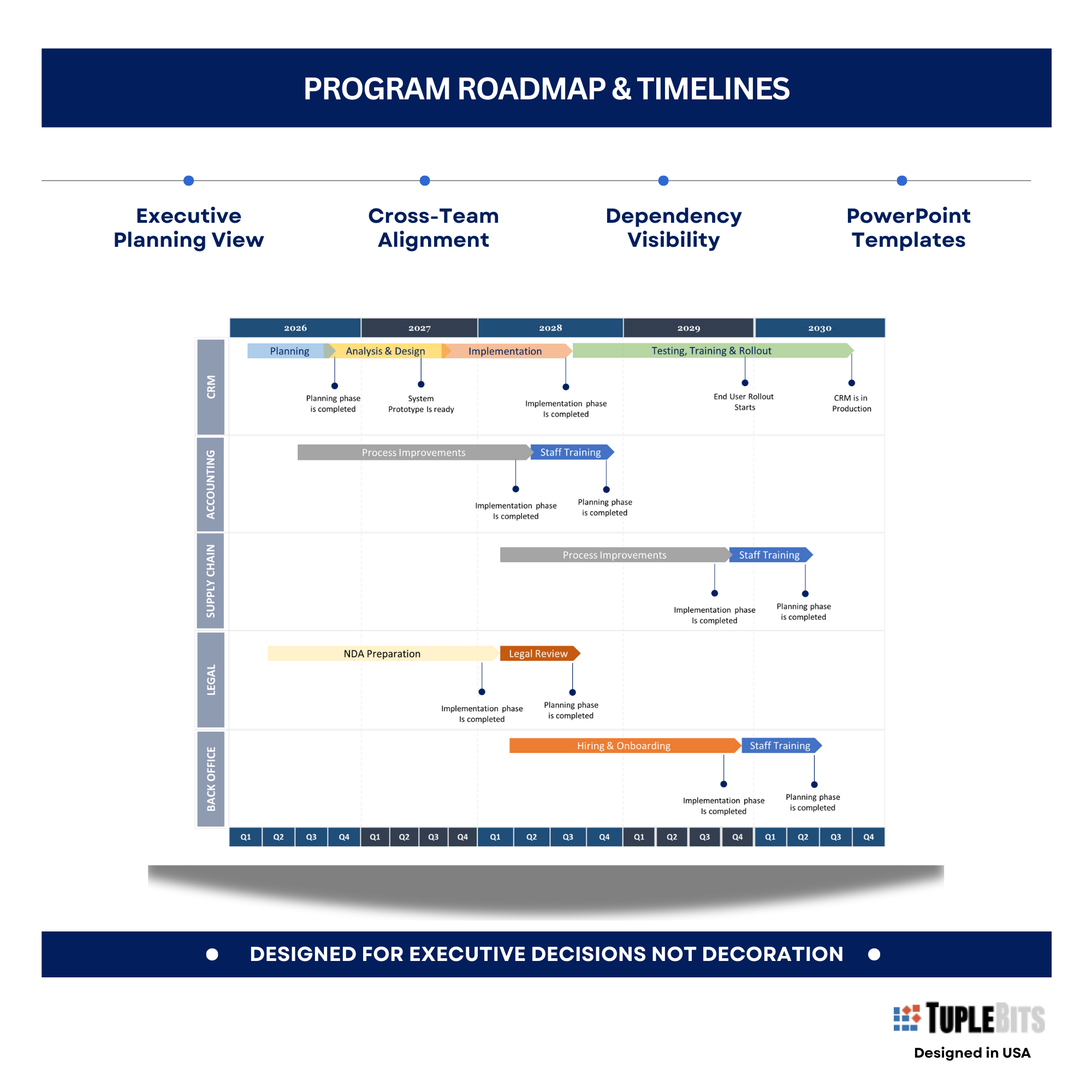 Program Milestone Roadmap Template preview