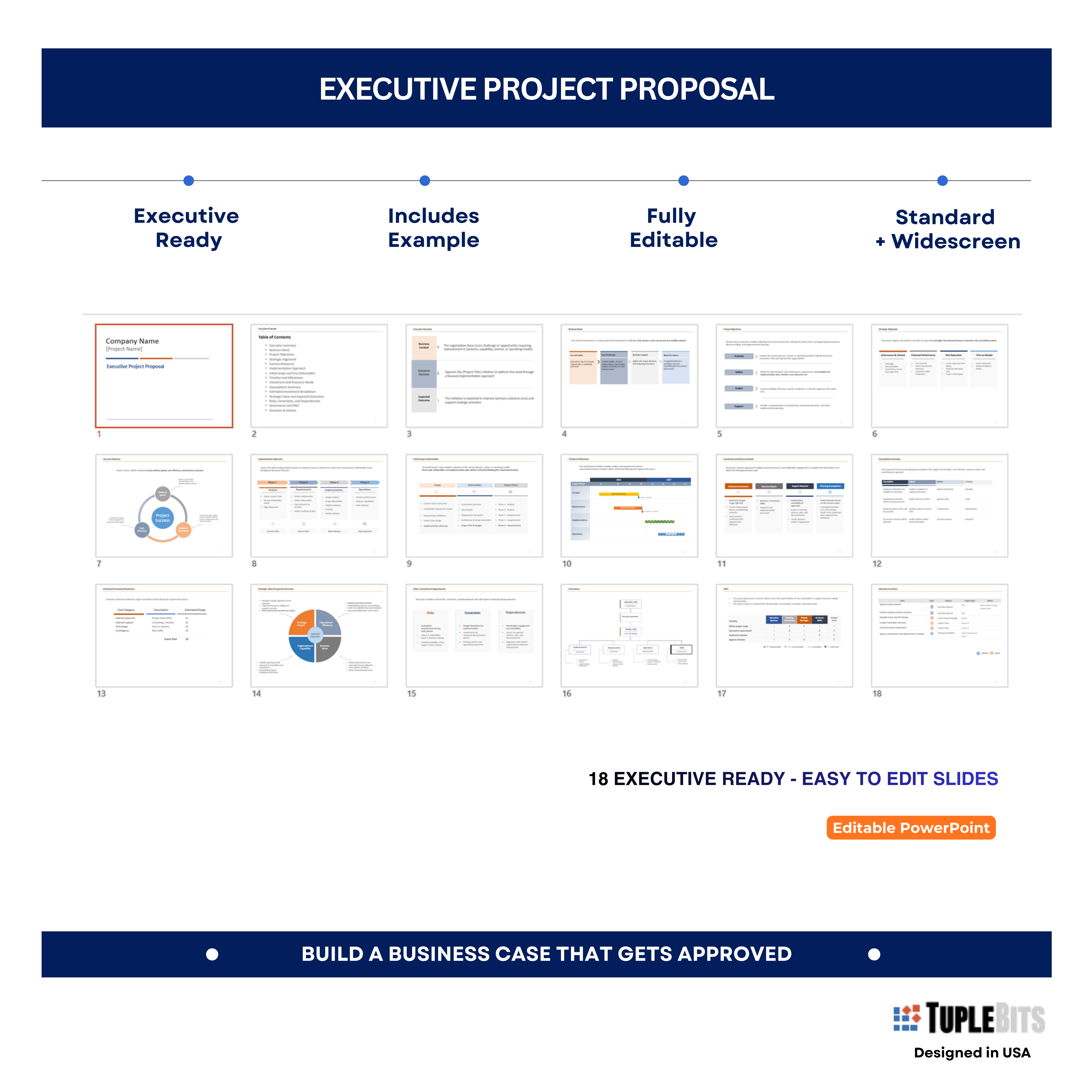 Project Proposal Template PowerPoint preview